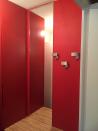 Philippe Nourisson, Menuisier- - agencement-decoration - catalogue-placard-dressing - Placard d'entrée en stratifié rouge